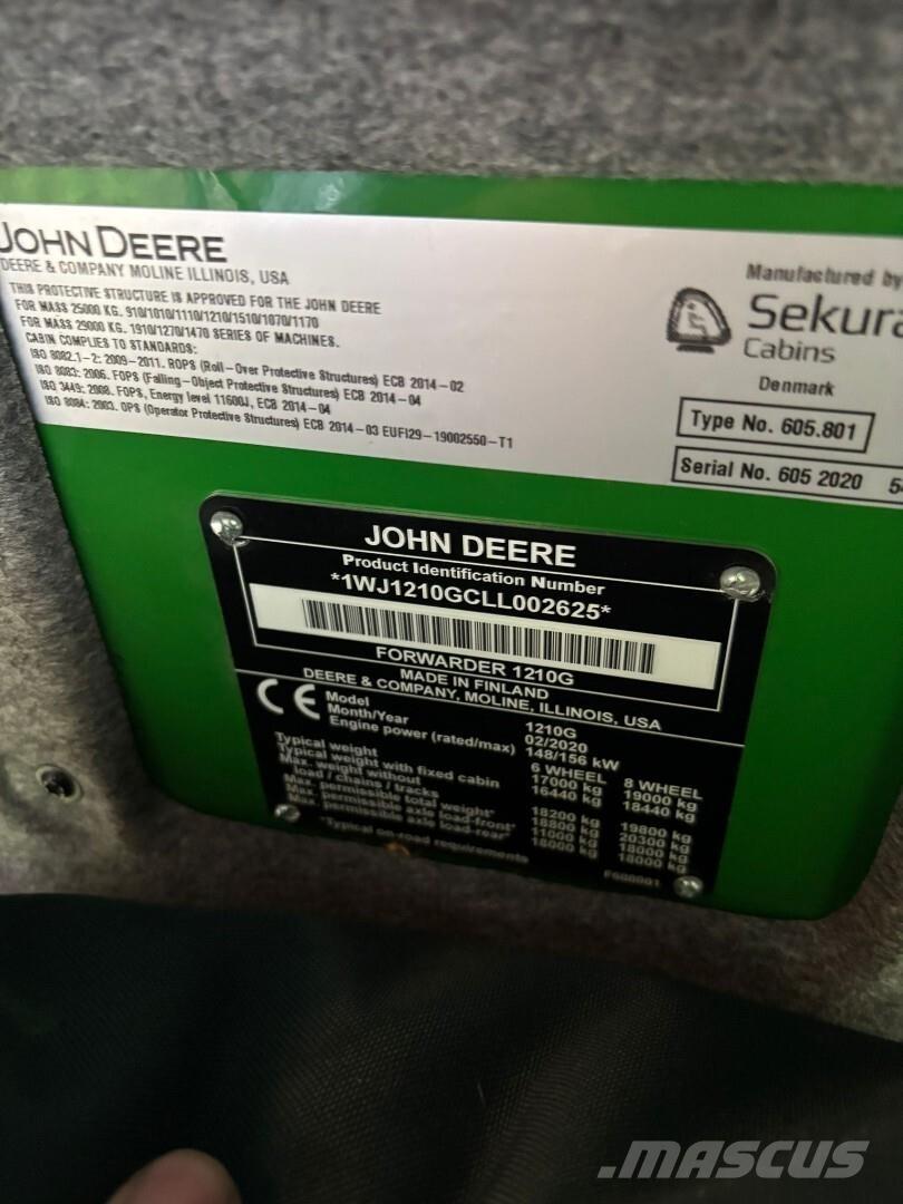 John Deere 1210G フォワーダー