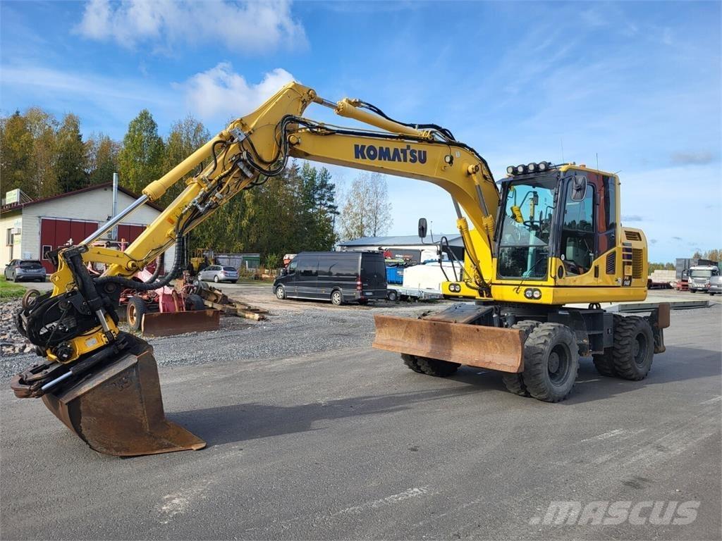 Komatsu PW 148-10 ホイール式油圧ショベル（パワーショベル・ユンボ・バックホー）