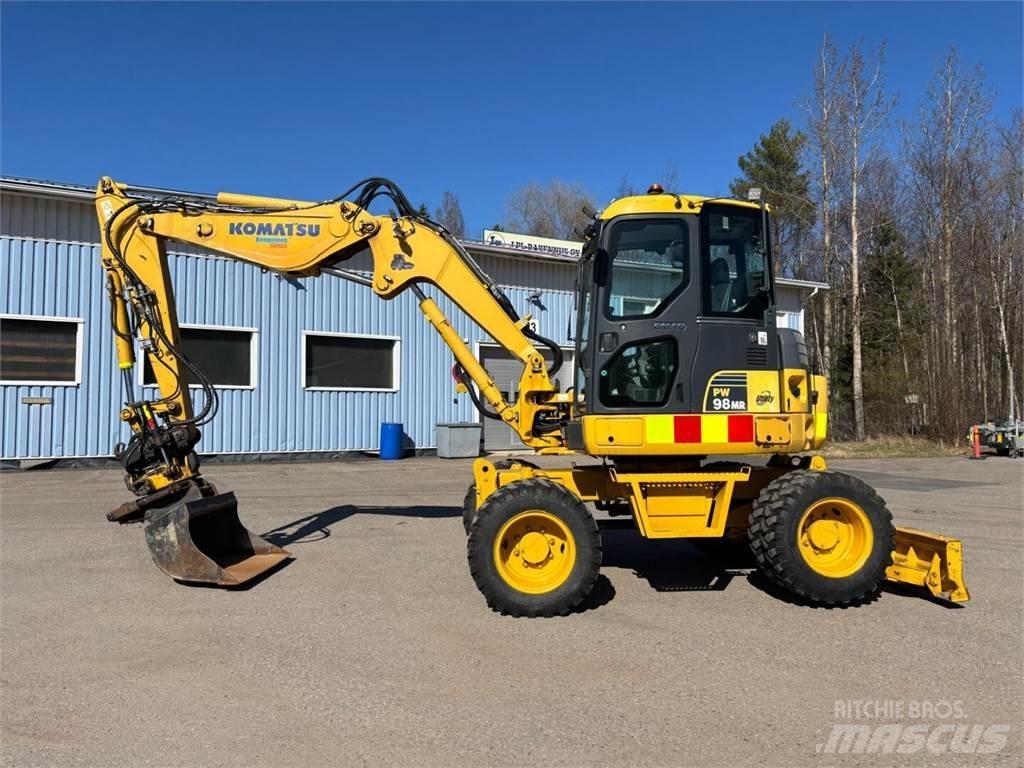 Komatsu PW 98MR-6 ホイール式油圧ショベル（パワーショベル・ユンボ・バックホー）