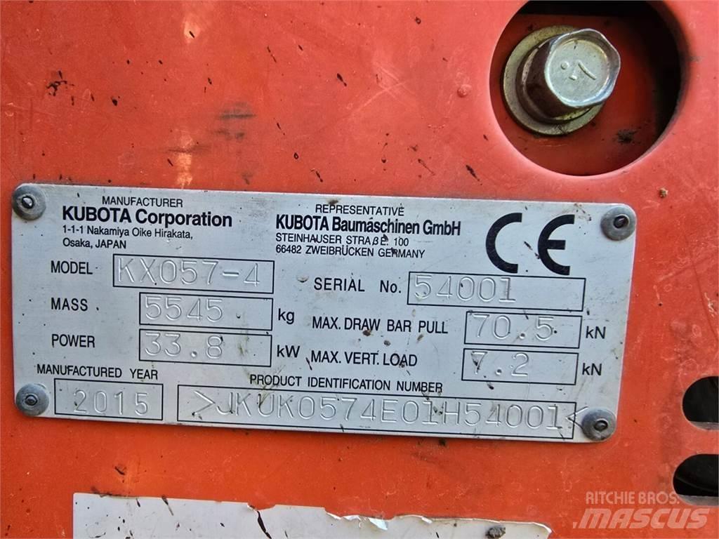Kubota KX 057-4 大型油圧ショベル12t以上（パワーショベル・ユンボ）