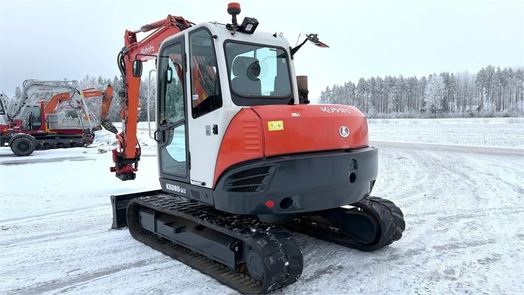 Kubota KX080-3 中型油圧ショベル 7ｔ-12ｔ（ユンボ・パワーショベル・バックホー）