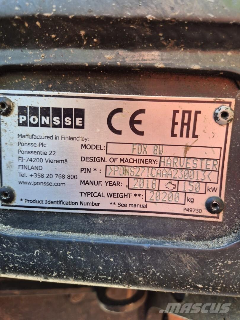 Ponsse Fox 8W ハーベスター