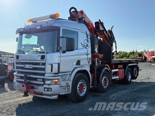 Scania R124G クレーントラック、ユニック車