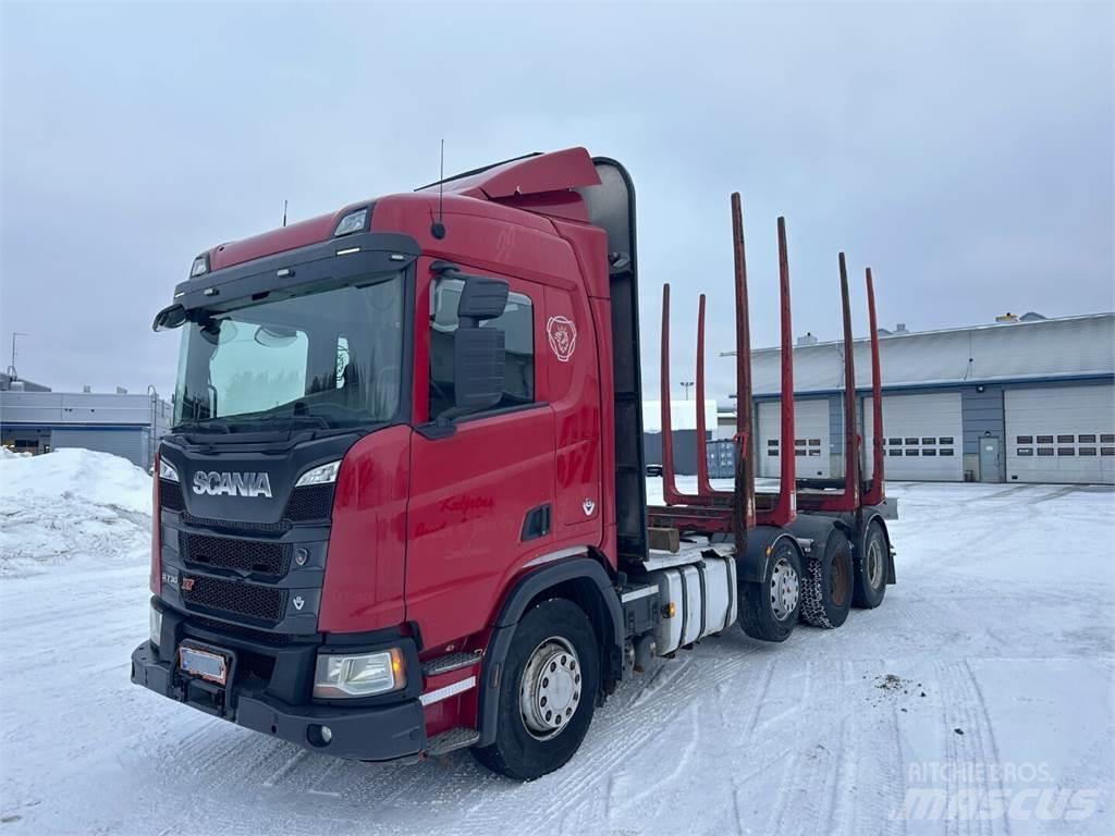 Scania R730 8x4 木材トラック