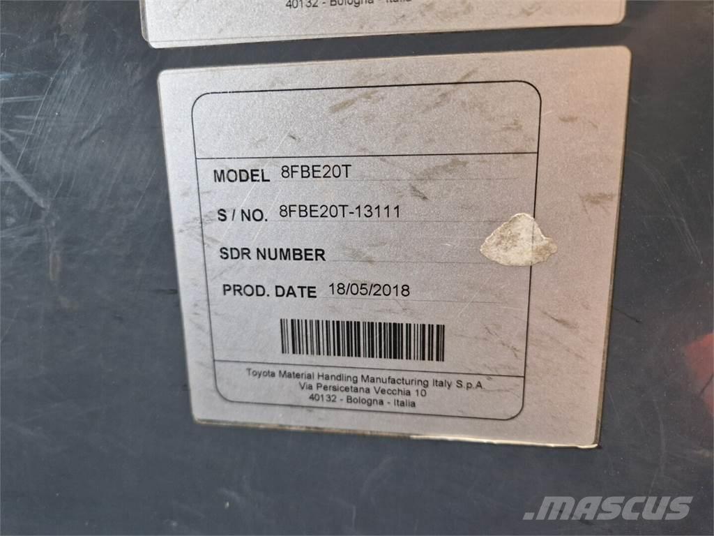 Toyota 8FBE20T バッテリーフォークリフト