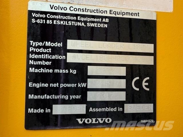 Volvo L180H ホイールローダー・タイヤショベル