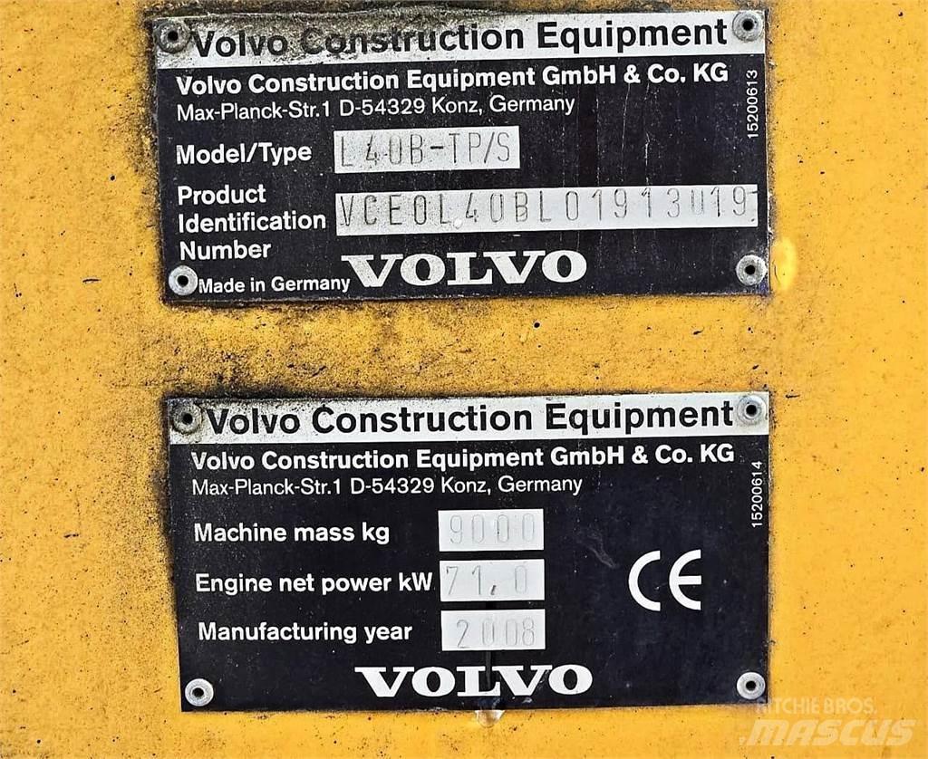 Volvo L40B ホイールローダー・タイヤショベル