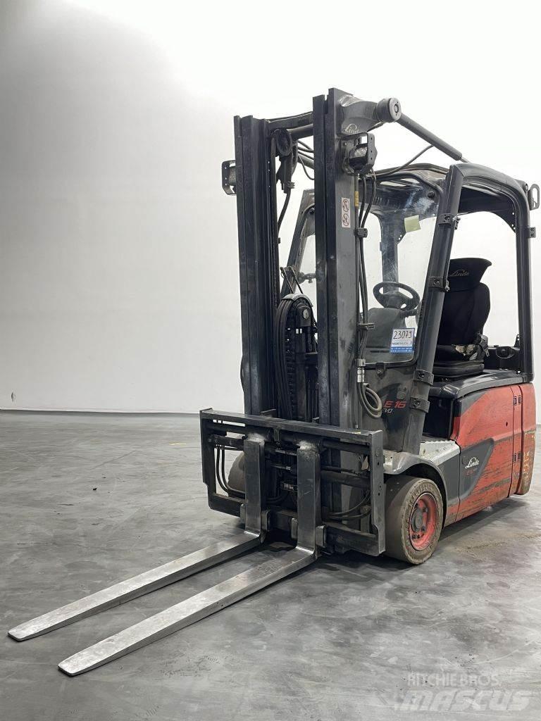 Linde E16-02-386 バッテリーフォークリフト