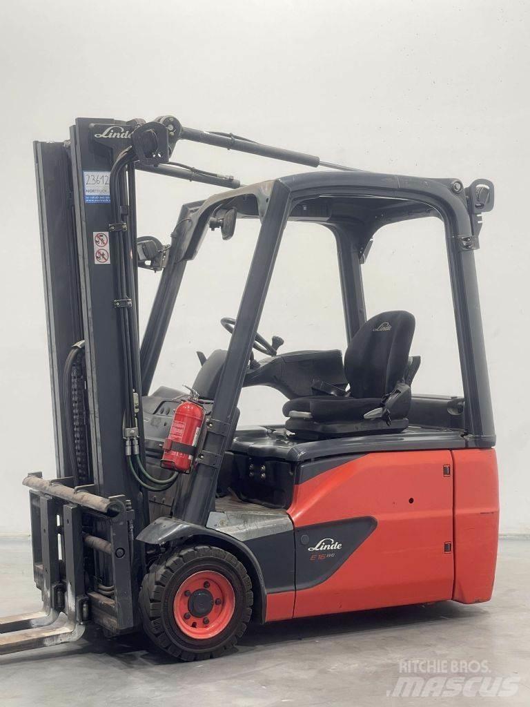 Linde E16-02-386 バッテリーフォークリフト