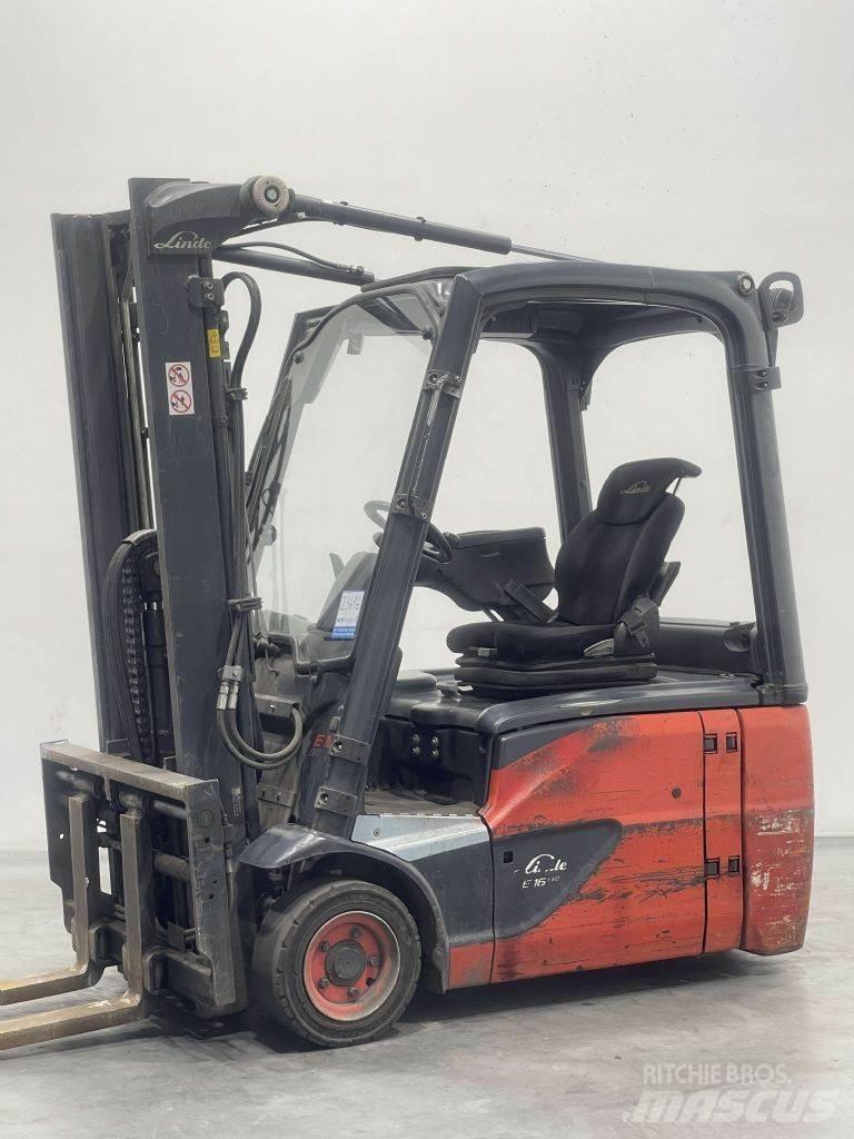 Linde E16-02-386 バッテリーフォークリフト