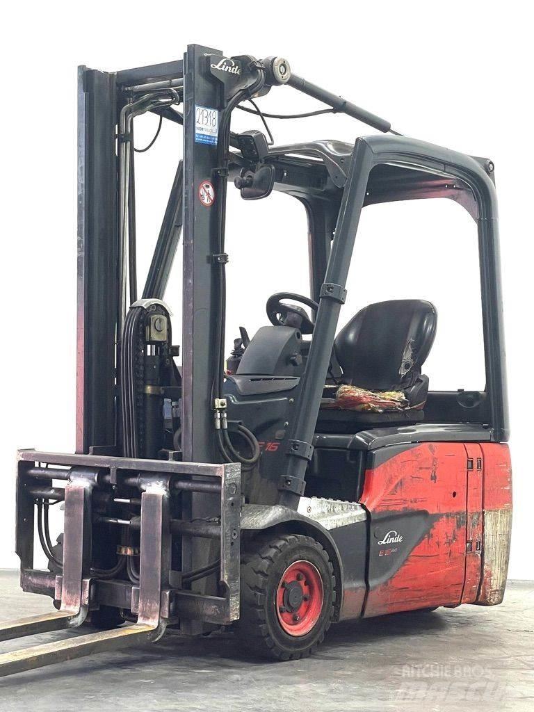 Linde E16-386-EVO バッテリーフォークリフト