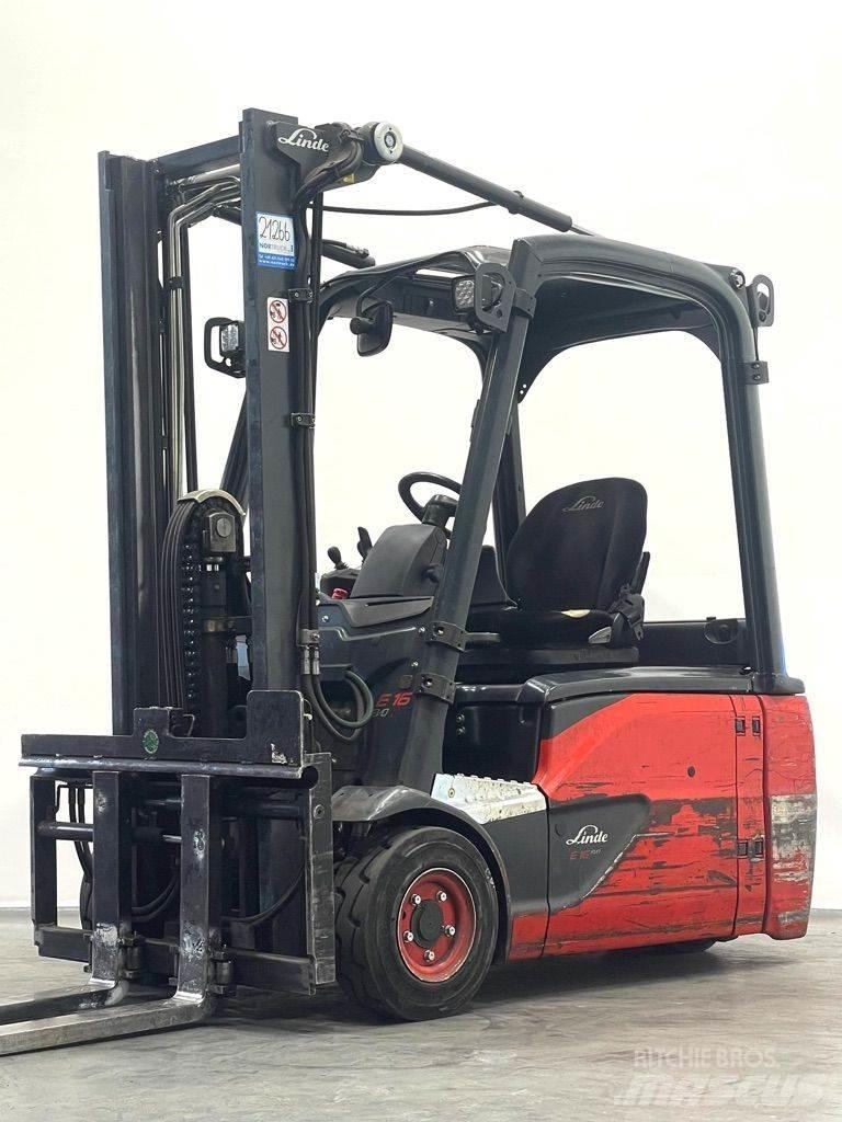 Linde E16L-386-EVO バッテリーフォークリフト