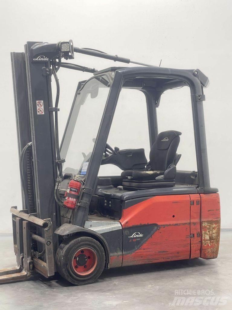 Linde E18L-02-386 バッテリーフォークリフト