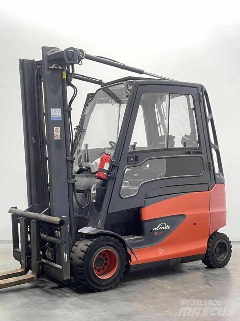 Linde E35HL-01-387 バッテリーフォークリフト