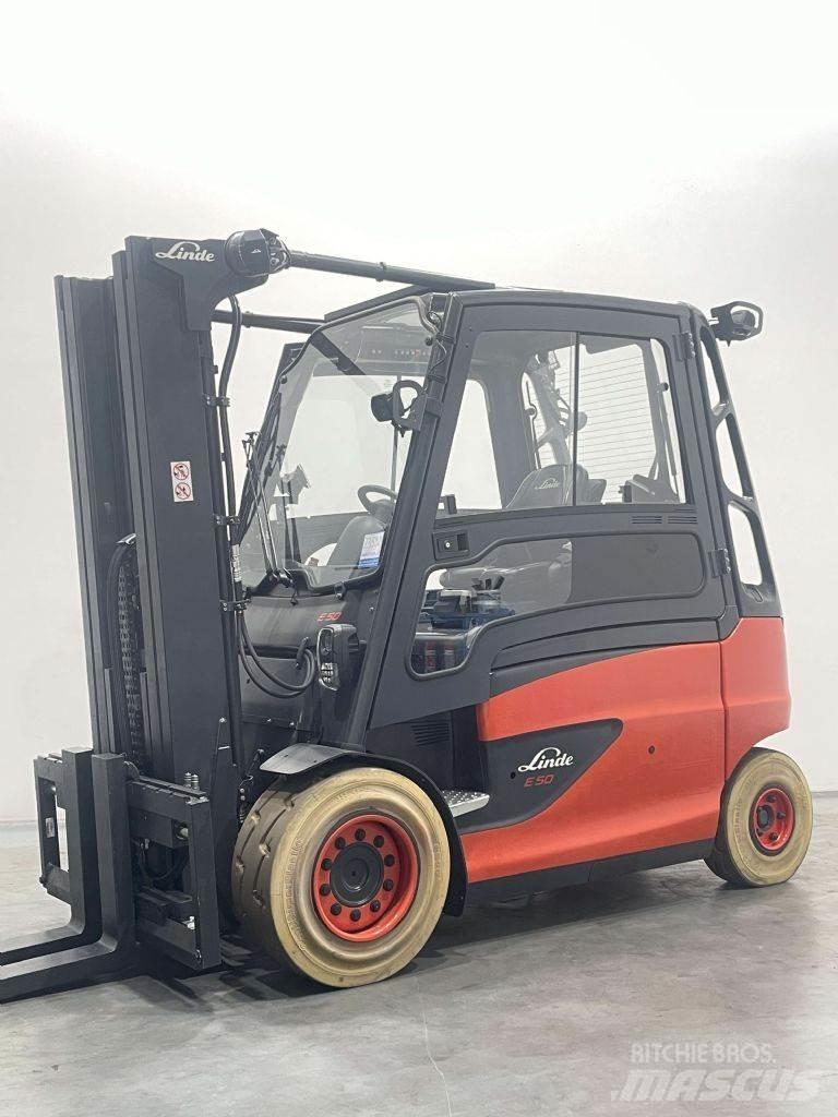 Linde E50HL-01-388 バッテリーフォークリフト
