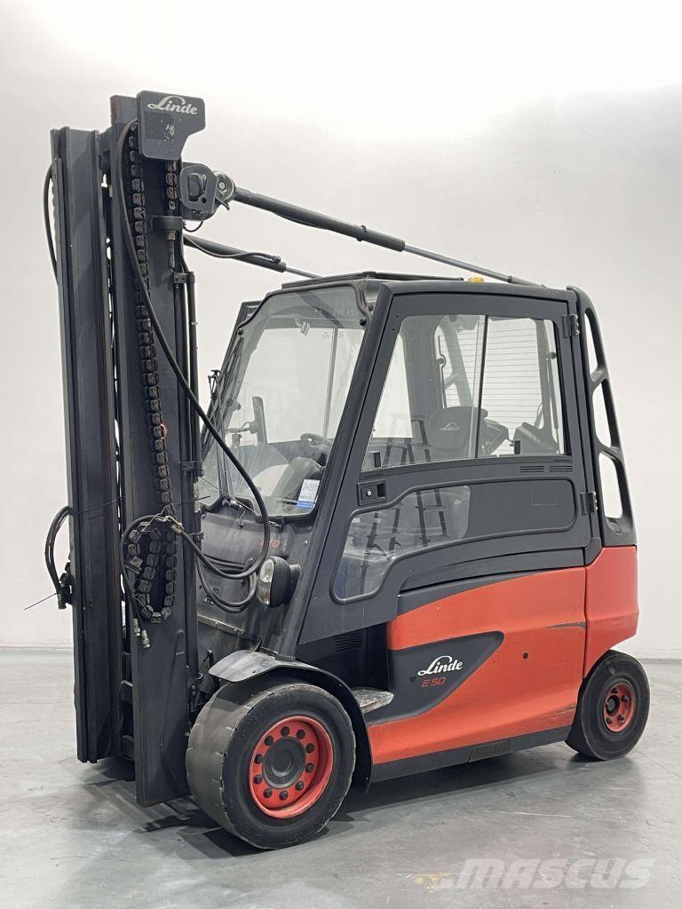 Linde E50HL-01-388 バッテリーフォークリフト