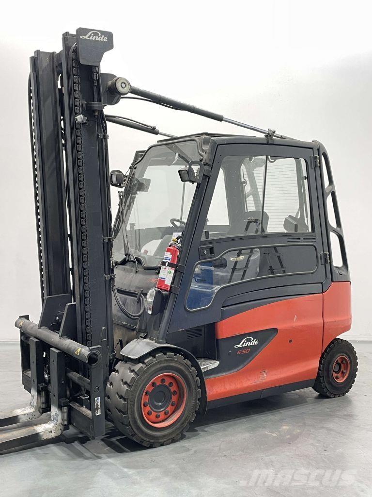 Linde E50HL-01-388 バッテリーフォークリフト