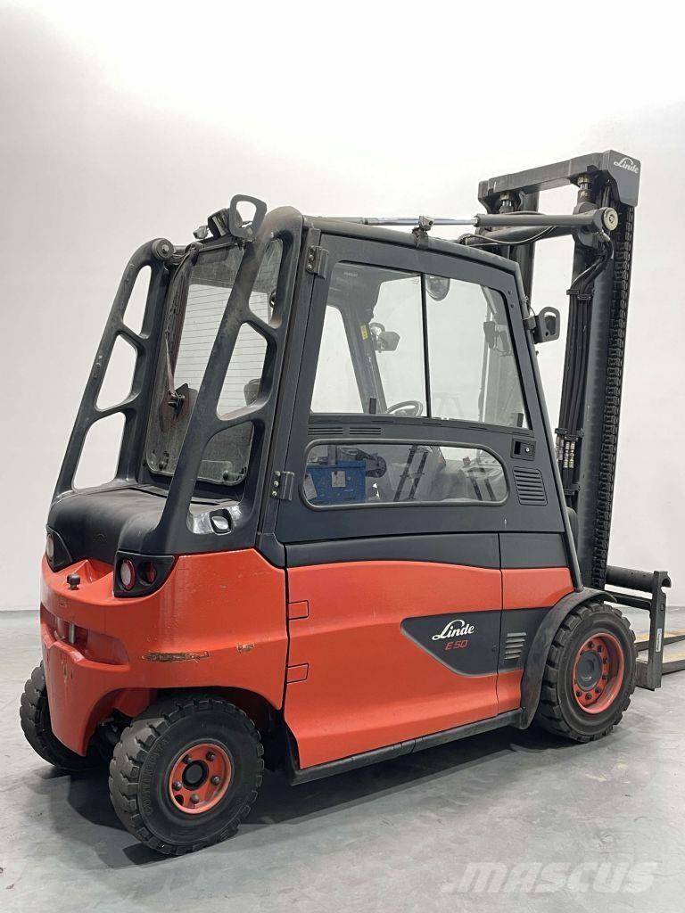 Linde E50HL-01-388 バッテリーフォークリフト