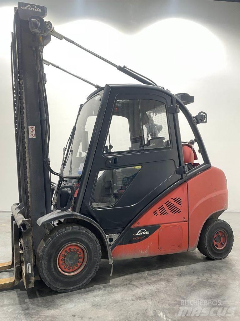 Linde H35T-02-393 LPGフォークリフト