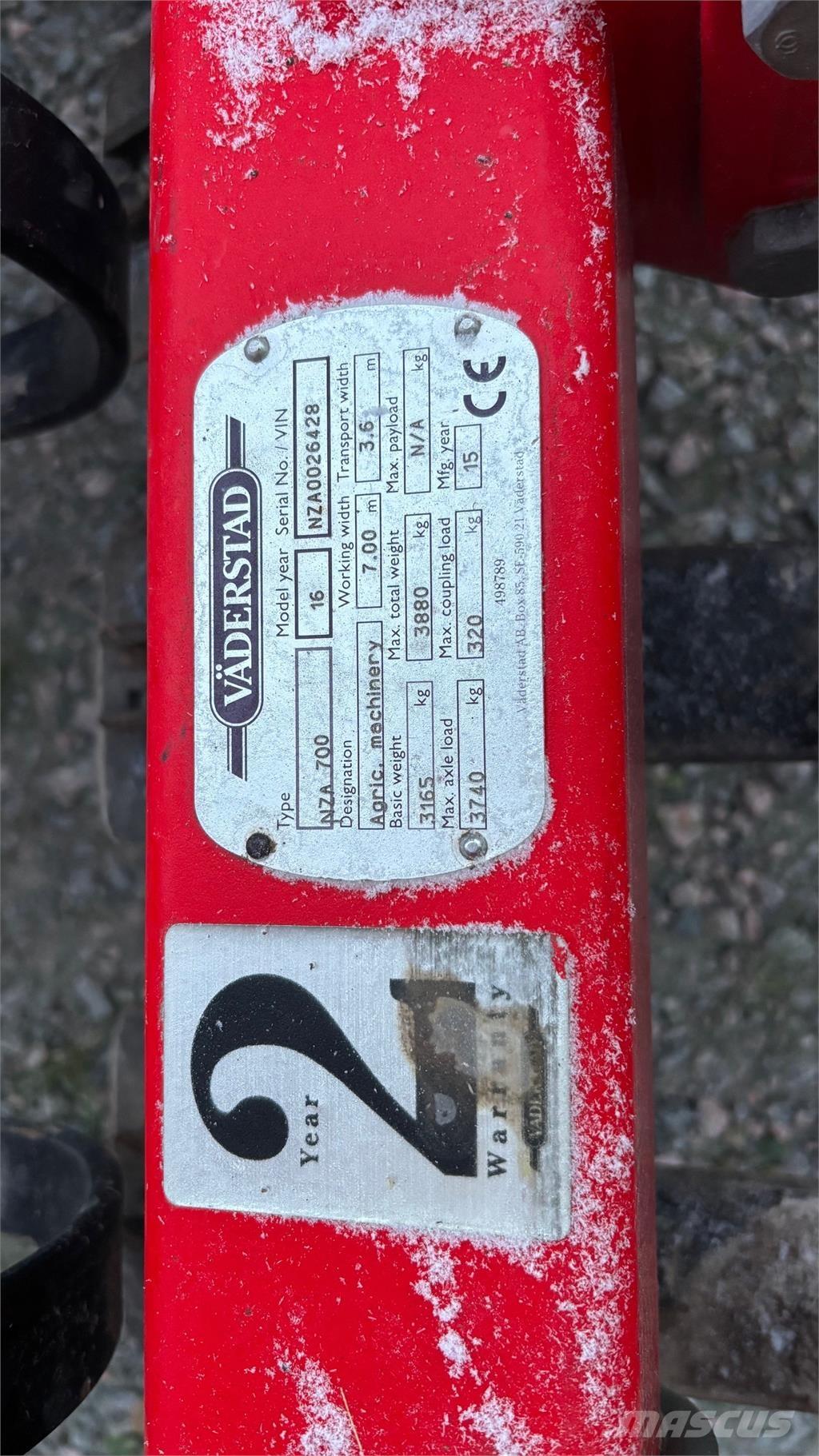 Väderstad NZA 800 HARV ハロー