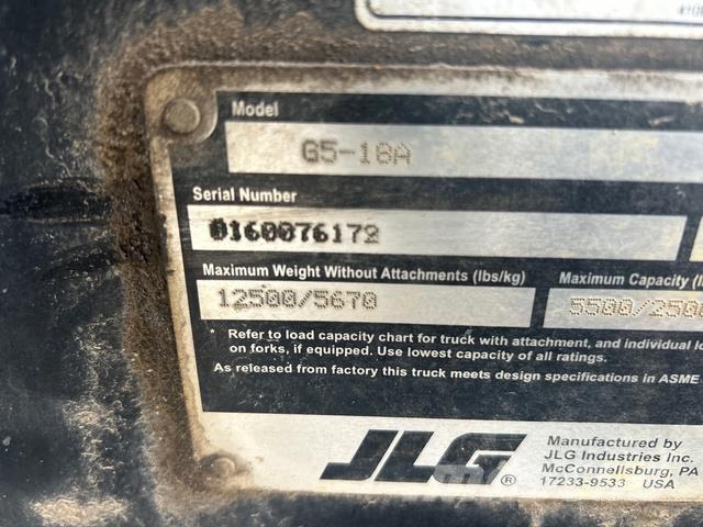 JLG G5-18 A テレスコーピックハンドラー