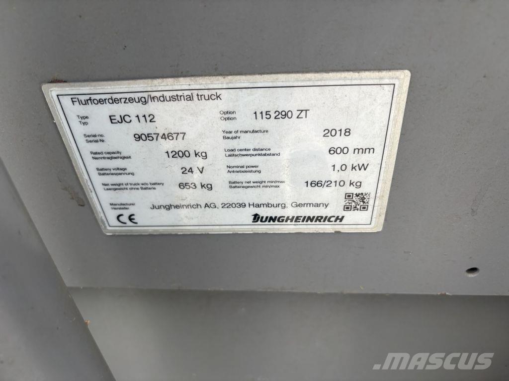 Jungheinrich EJC 112 ウォーキンフォークリフト