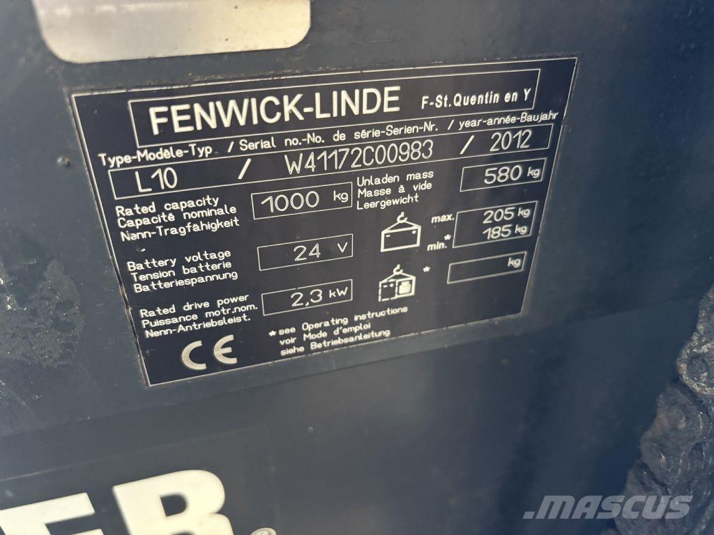 Linde L10 ウォーキンフォークリフト