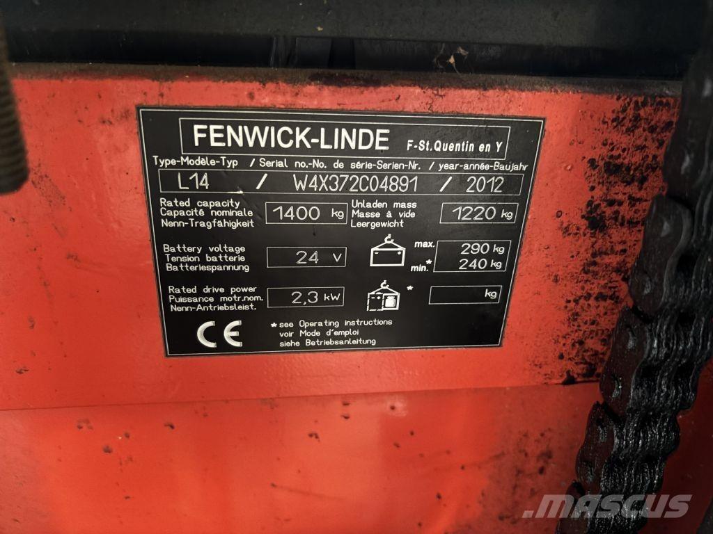 Linde L14 ウォーキンフォークリフト