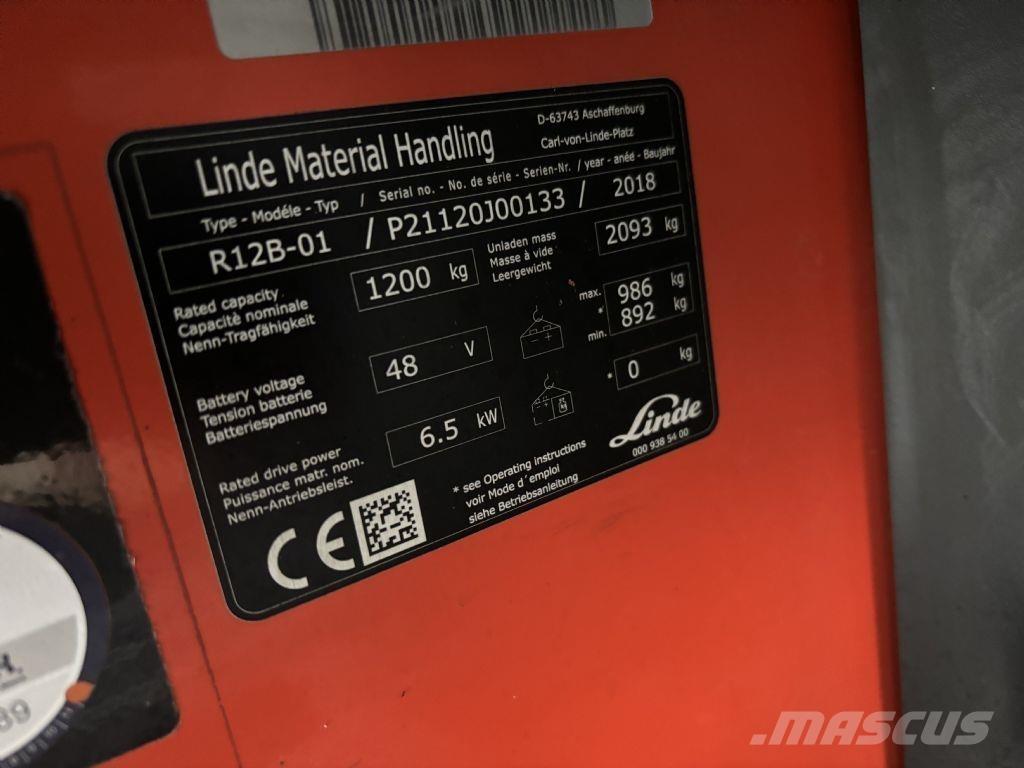 Linde R12B-01 リーチフォークリフト