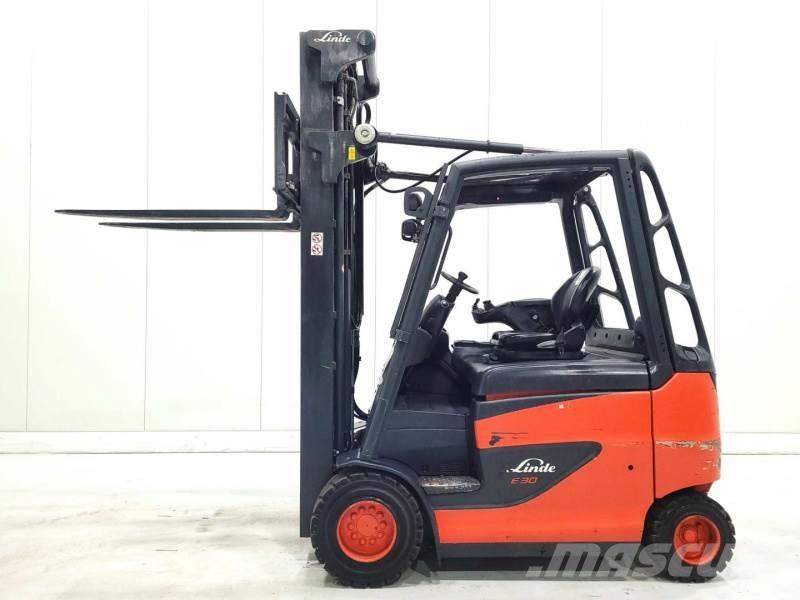 Linde E30 387 バッテリーフォークリフト