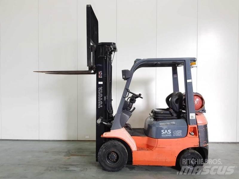 Toyota 42-7FGF15 LPGフォークリフト