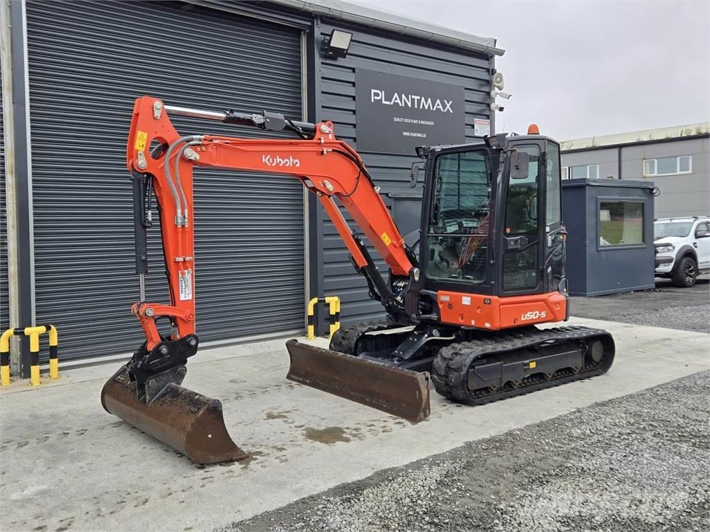 Kubota U50-5 中型油圧ショベル 7ｔ-12ｔ（ユンボ・パワーショベル・バックホー）