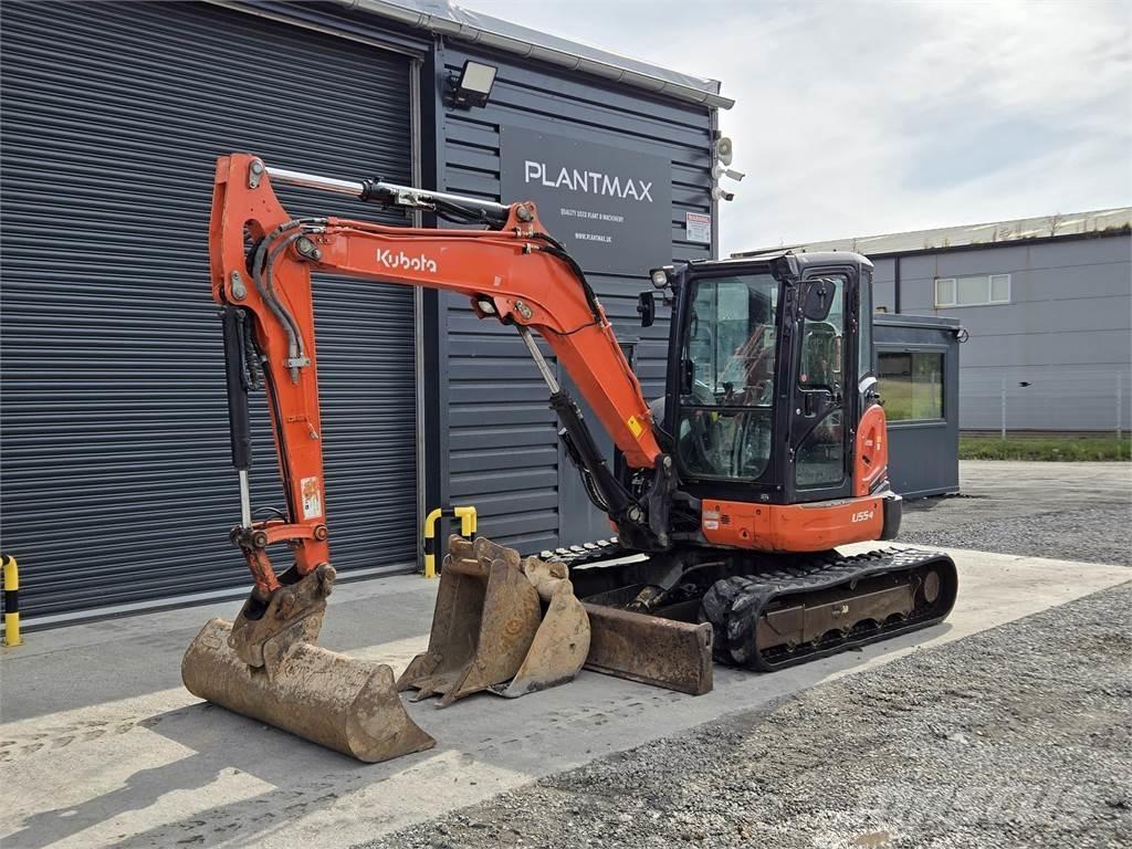Kubota U55-4 中型油圧ショベル 7ｔ-12ｔ（ユンボ・パワーショベル・バックホー）