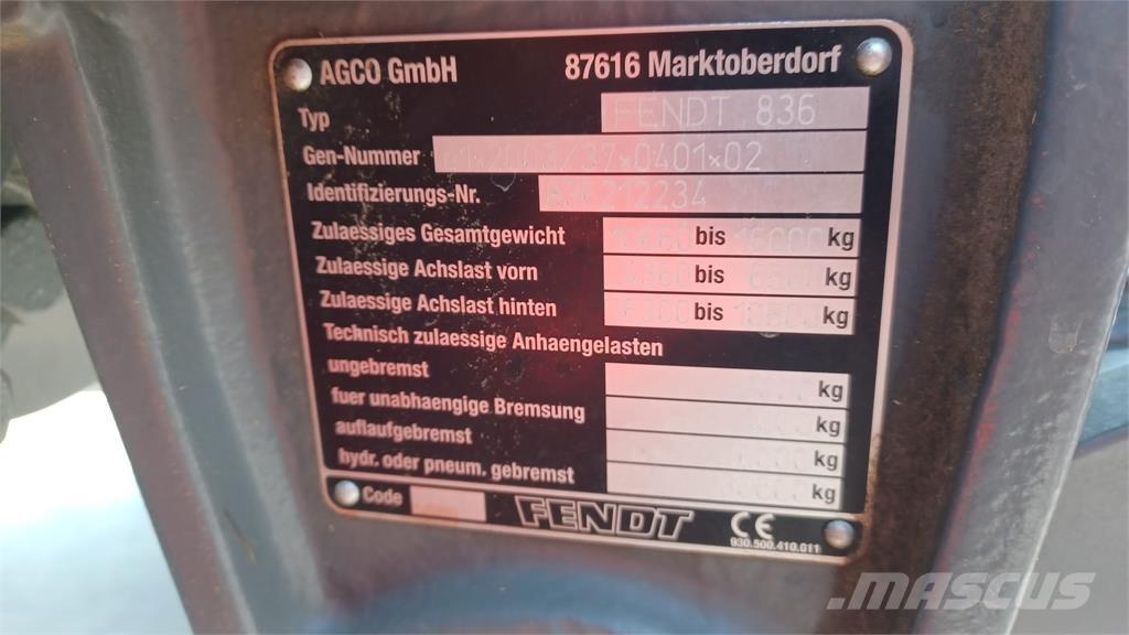 Fendt 828 SCR トラクター