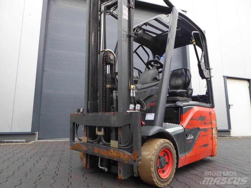 Linde E16-02 バッテリーフォークリフト