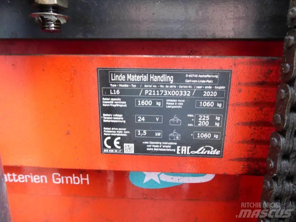 Linde L16 ウォーキンフォークリフト