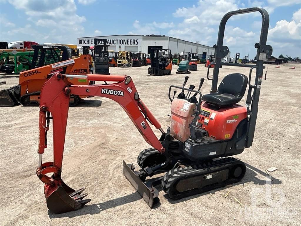 Kubota K008-3 ミニ油圧ショベル 7t以下（ミニユンボ・ミニディガー）