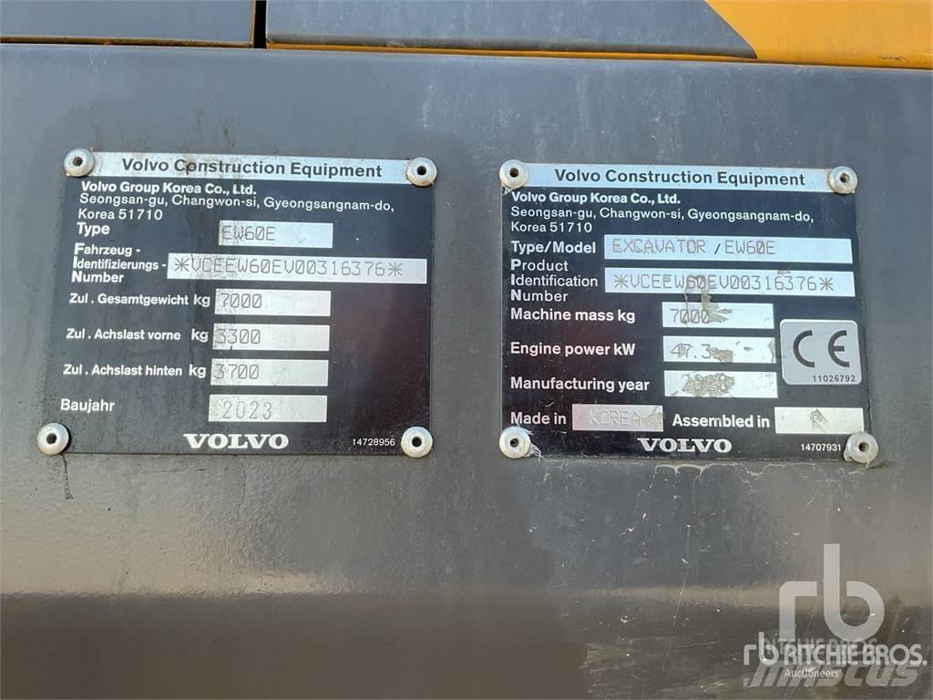 Volvo EW60E ホイール式油圧ショベル（パワーショベル・ユンボ・バックホー）