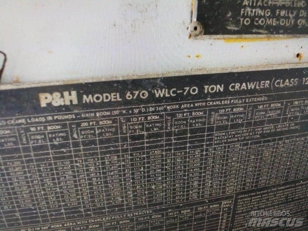 P&H 670W LC クローラクレーン