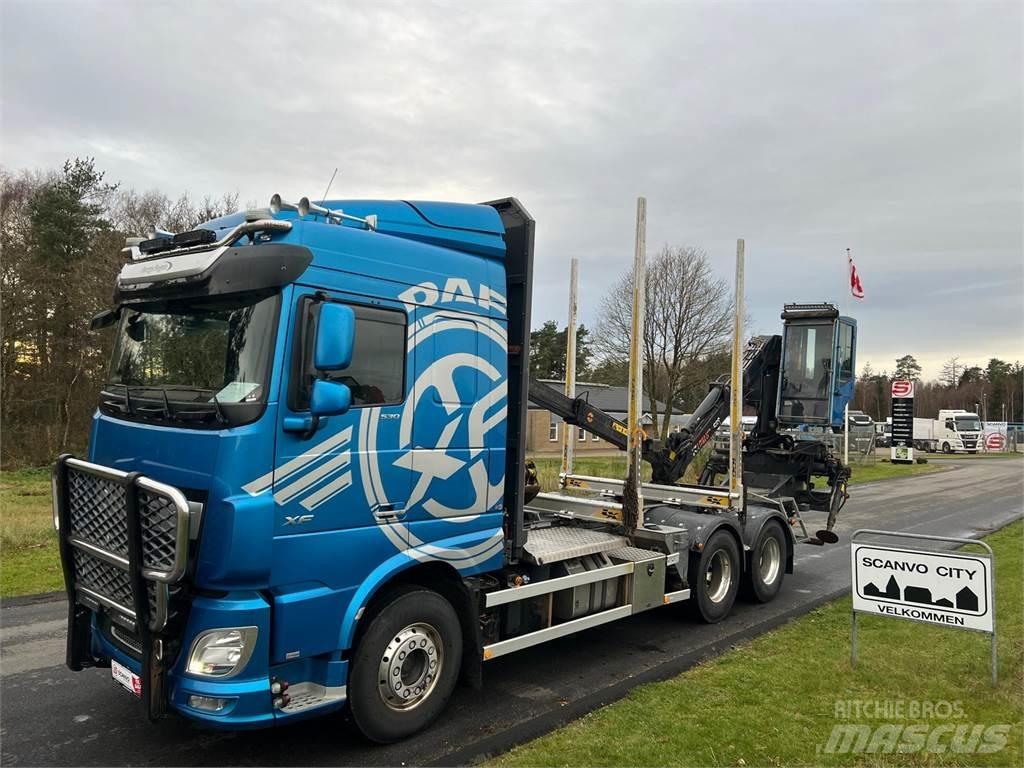 DAF XF530 FAT 6x4 木材トラック
