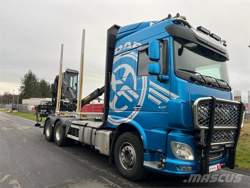 DAF XF530 FAT 6x4 木材トラック