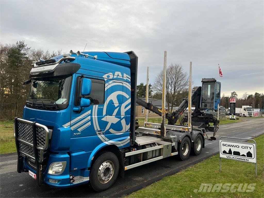 DAF XF530 FAT 6x4 木材トラック