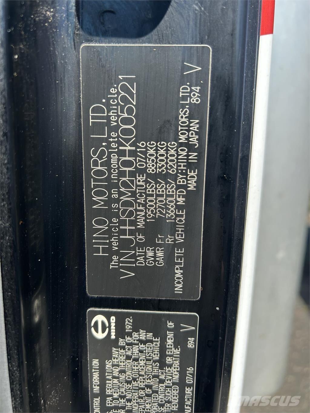 Hino 195 ボックスボディー、ウイング、箱車