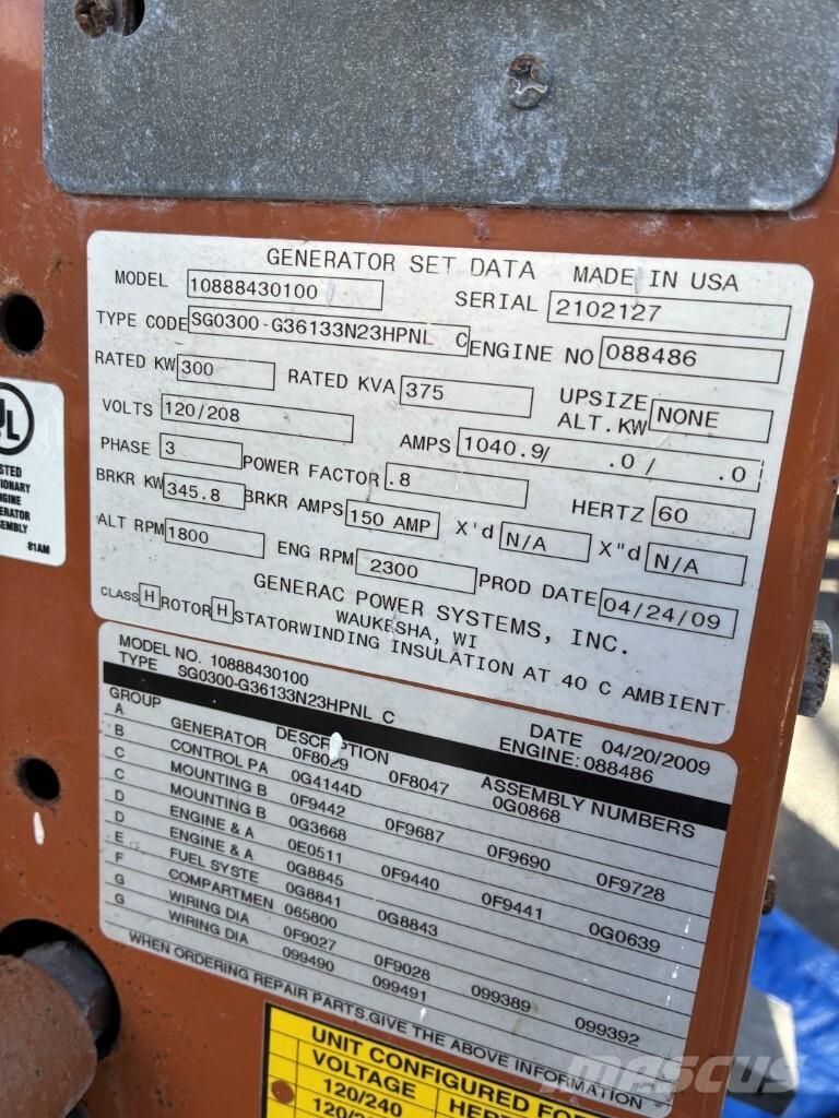 Generac SG300 ガス発電機