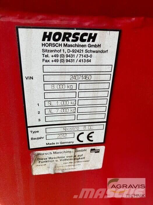 Horsch MAISTRO 8 CC ドリル
