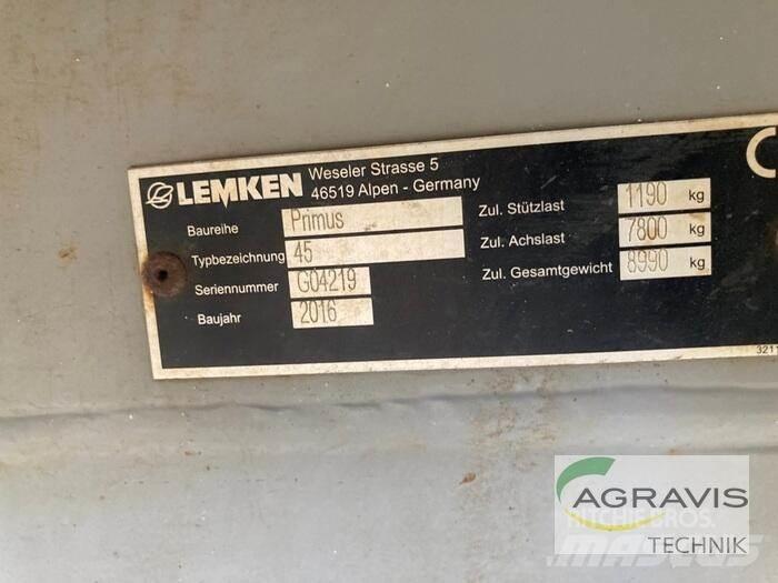 Lemken PRIMUS 45/27 牽引型スプレイヤー