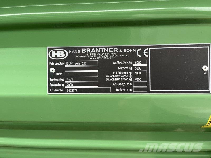 Brantner E6040 ダンプトレーラー