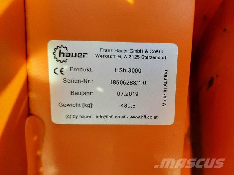 Hauer HSH 3000 スノーブレードとプラウ