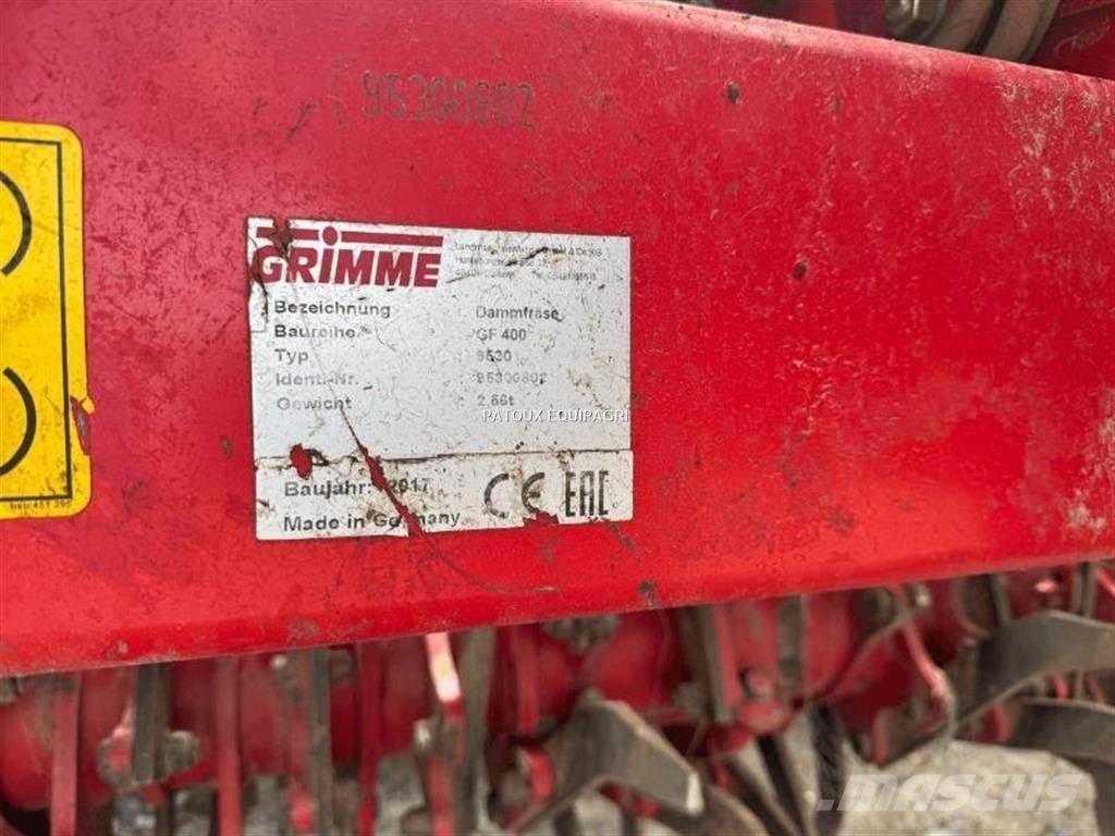 Grimme GF400 パワーハローとロータリーハロー