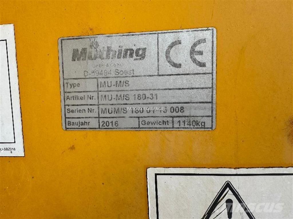 Müthing MU/MS-180 パワーハローとロータリーハロー
